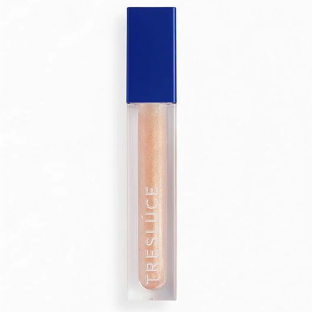 Tresluce Lips B Like Plumping Lip Gloss in Shade Dazzling Vegan Sheer Sparkle